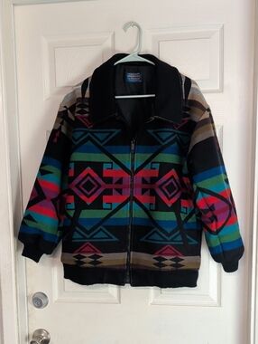 Pendleton high grade wool western wear southwestern Geometric coat Jacket Aztec